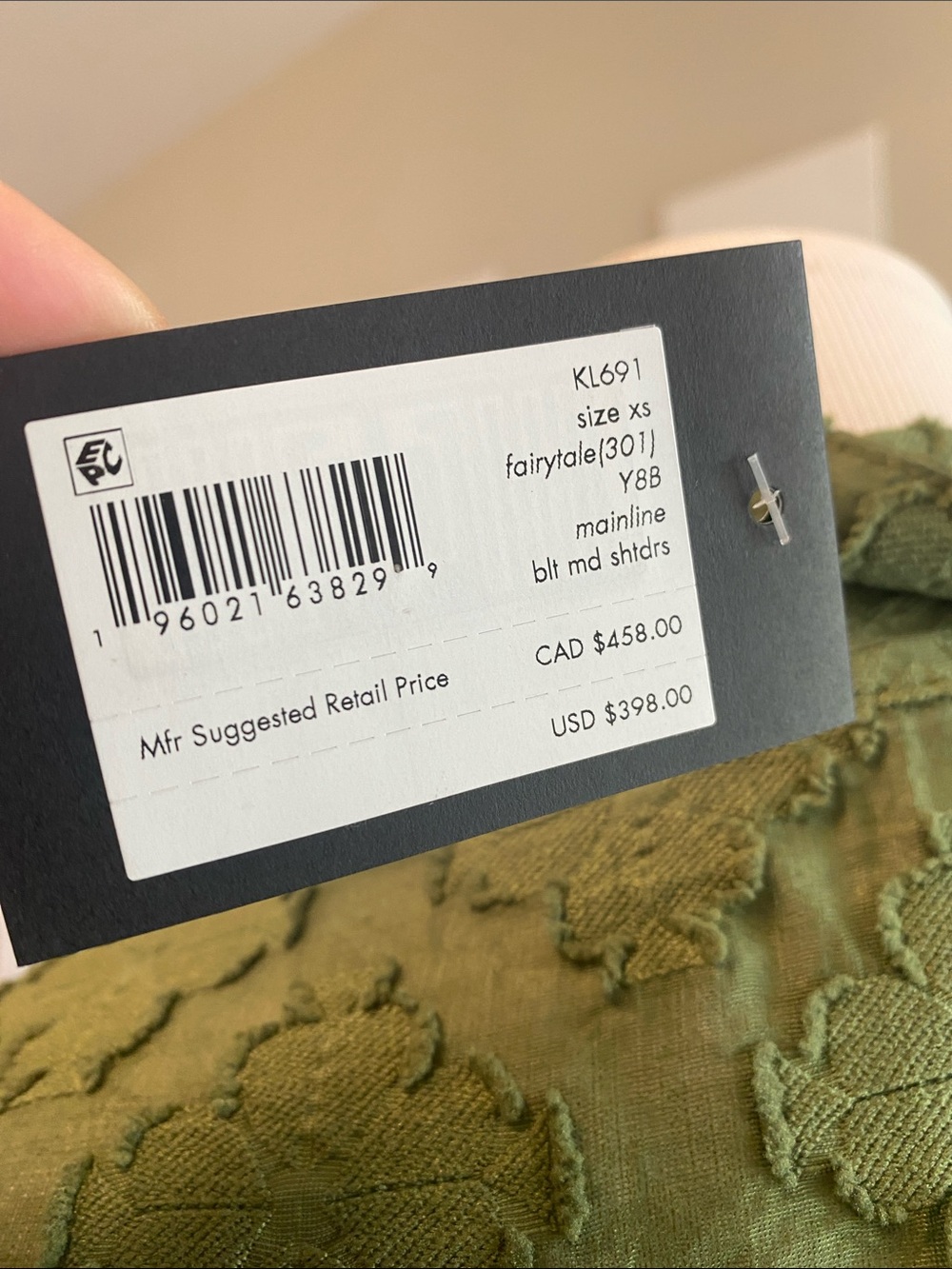 kate spade Olive Green Lace Belted Midi Dress - Picture 3 of 11